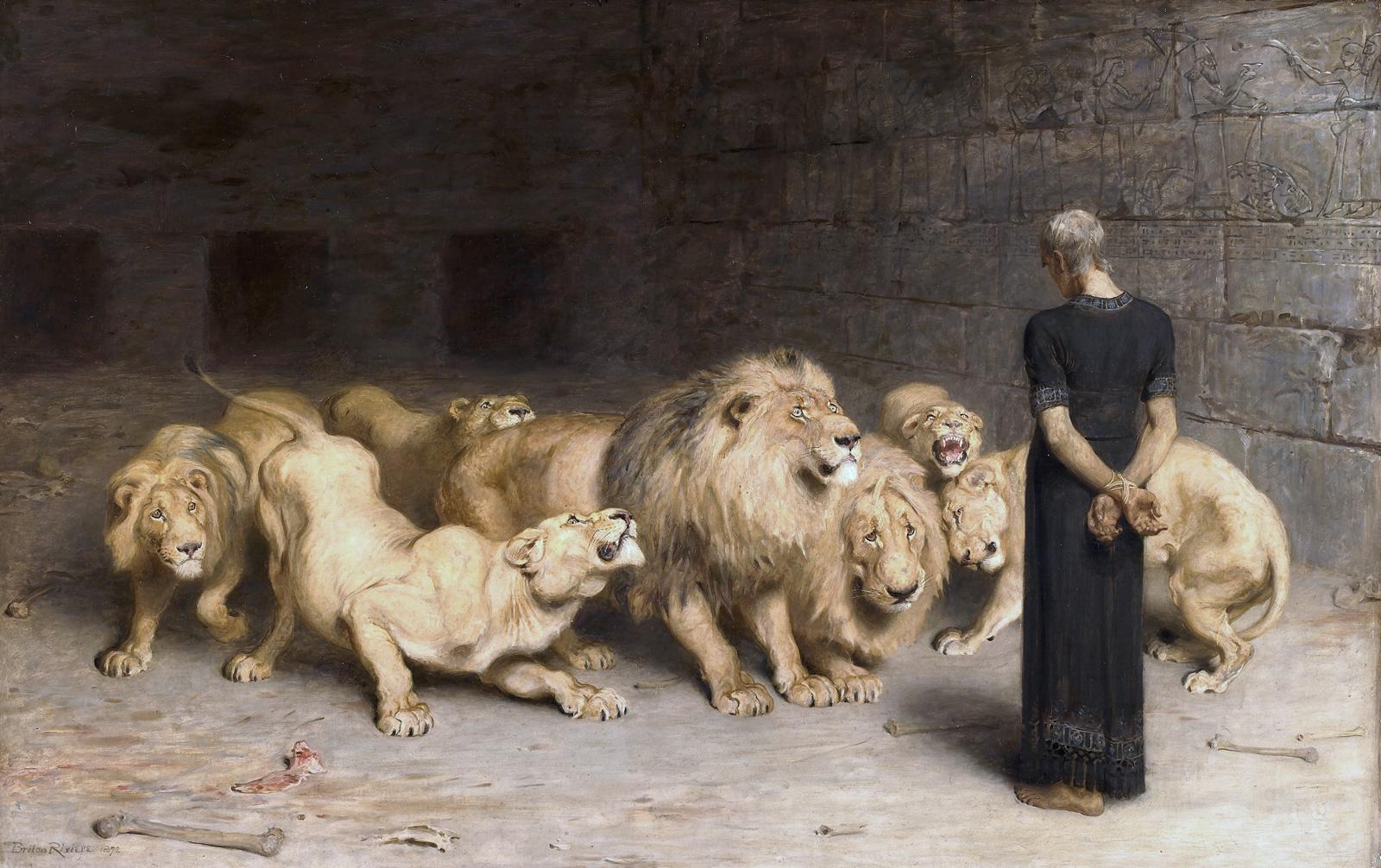 Daniele nella fossa dei leoni — Briton Rivière